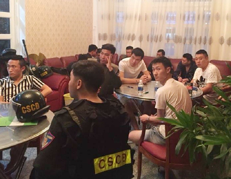 22 chinese detained for allegedly organising gambling in vung tau
