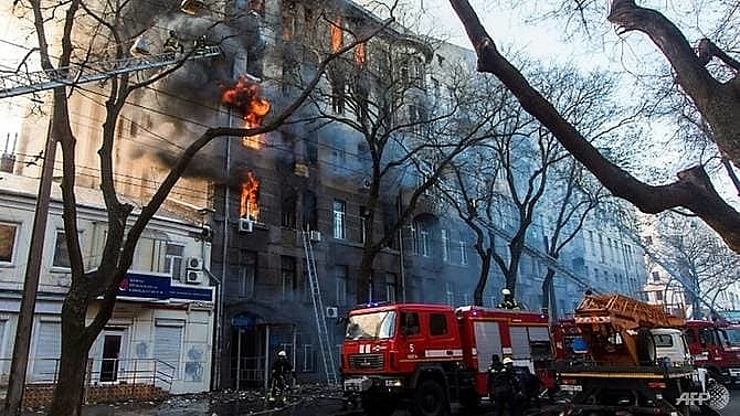 14 missing in deadly ukraine fire president