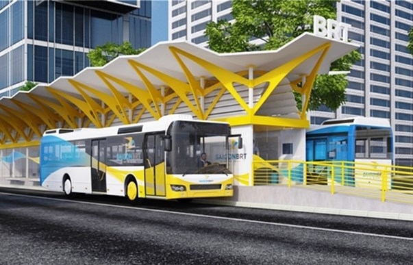 HCM City speeds up work on first bus rapid transit route