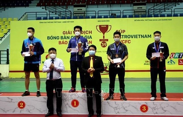 Winners of National Table Tennis Championships 2021 honoured