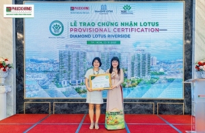 Diamond Lotus Riverside is awarded Lotus Provisional Certification by VGBC