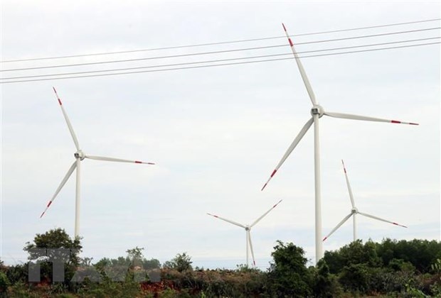 Turbines of a wind power plant in Ninh Thuan province (Photo: VNA)