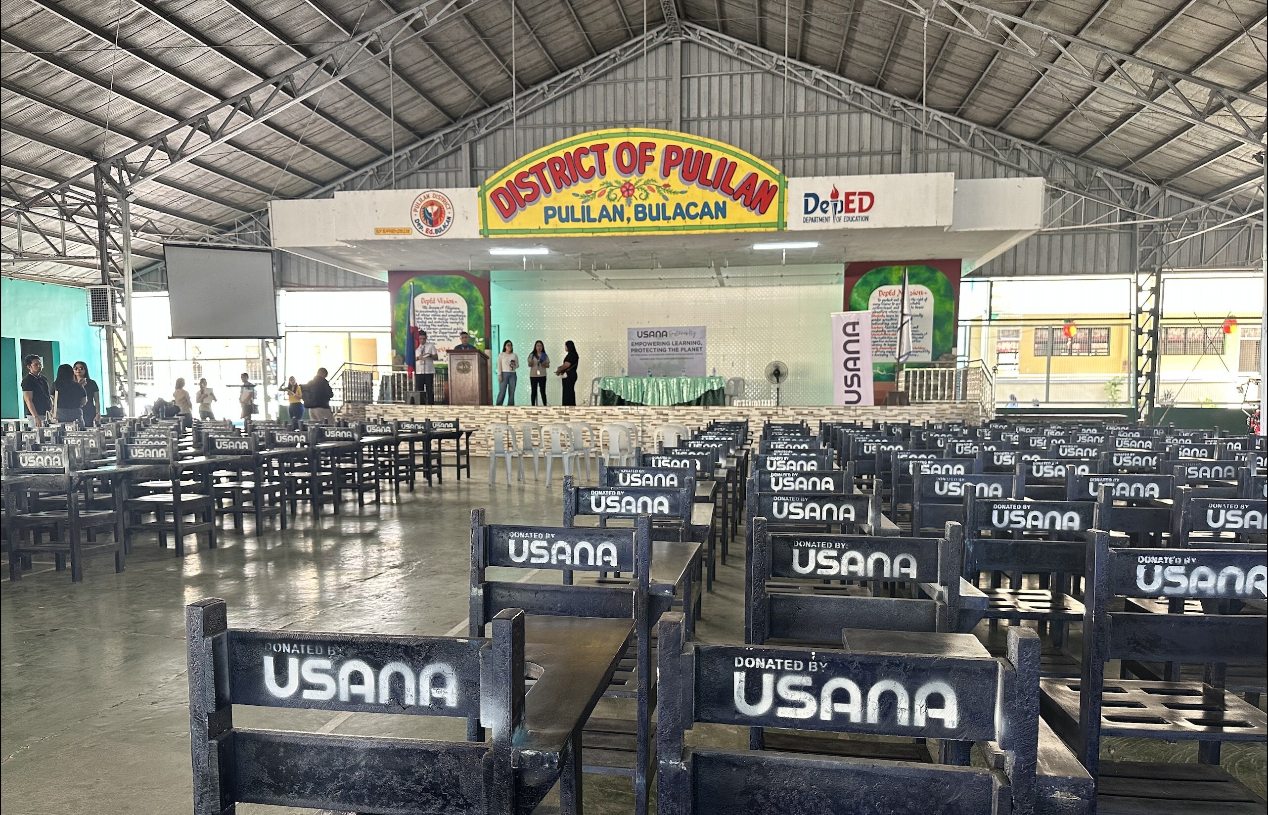 Driving Sustainability, Shaping Futures: USANA Philippines Donates 200 Recycled Plastic Chairs