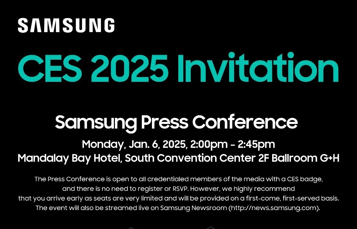 Samsung Press Conference at CES 2025 'AI for All: Everyday, Everywhere'