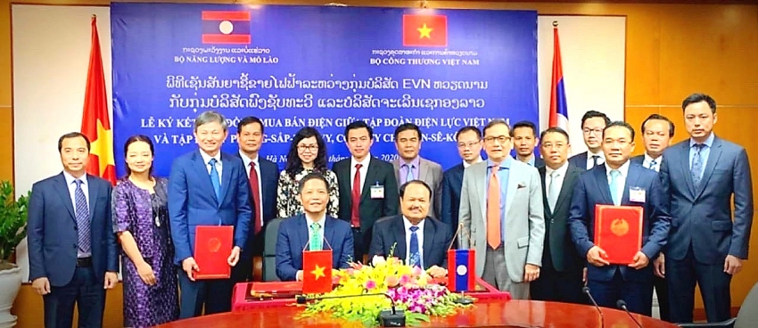 evn and phongsubthavy group sign ppas for nam san hydropower projects