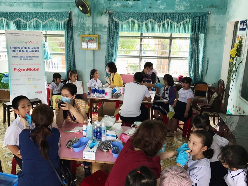 exxonmobil continues supporting childrens healthcare in central vietnam