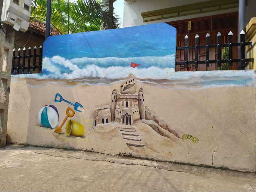 the mural project in canh duong village accomplished with sponsorship from akzonobel