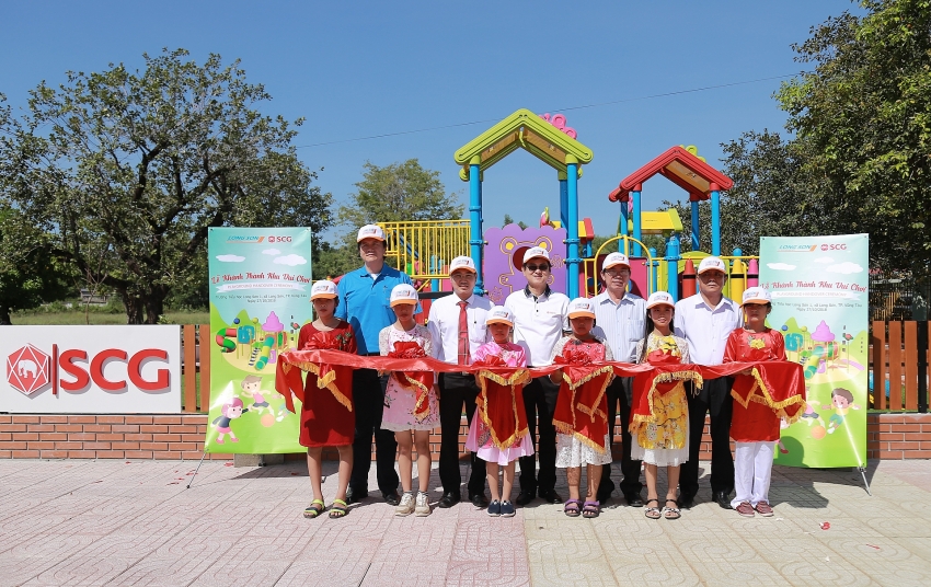 scg builds high quality playgrounds for children in ba ria vung tau