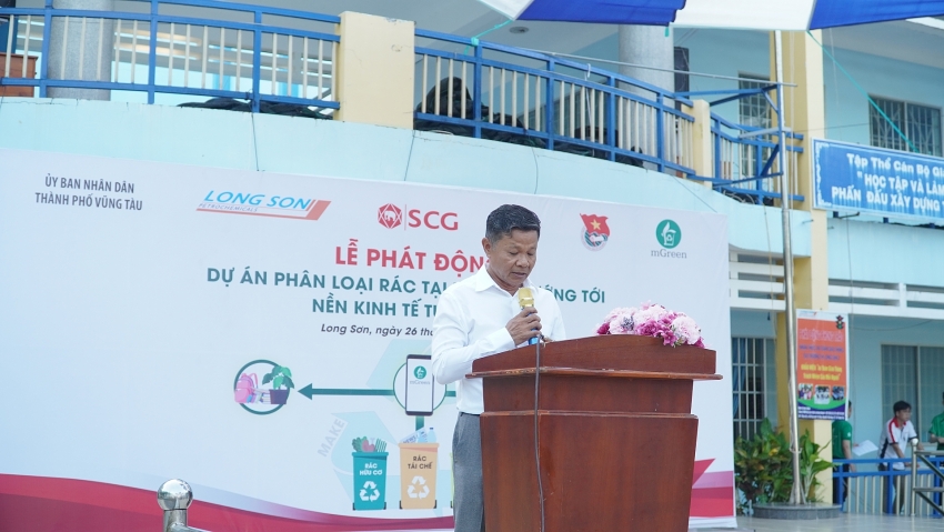 scg kicks off selective waste collection pilot project at long son 2 primary school