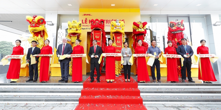 dhl express opens its largest service center in hanoi
