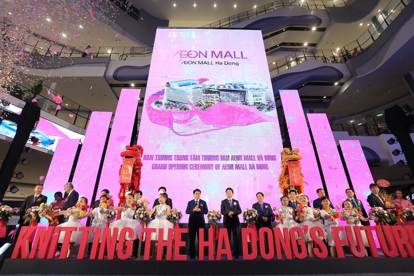 aeon hosts grand opening of largest shopping mall in vietnam to date