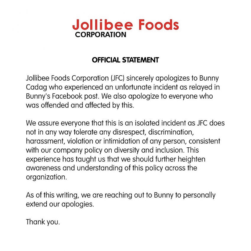 jollibees highlands coffee under fire for discriminating the disabled