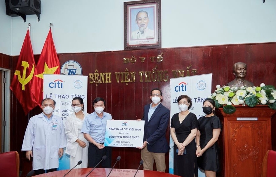 Citi Vietnam donates 14 ICU beds to Thong Nhat Hospital  to support COVID-19 treatment