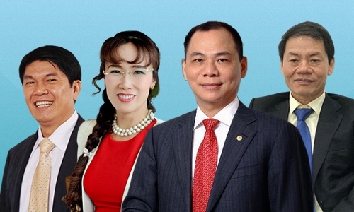 Four Vietnamese billionaires on Forbes list