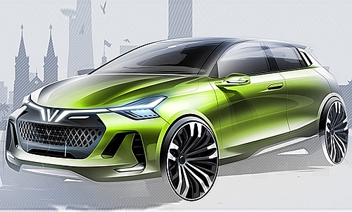 vinfast reveals petrol and electric hatchback designs