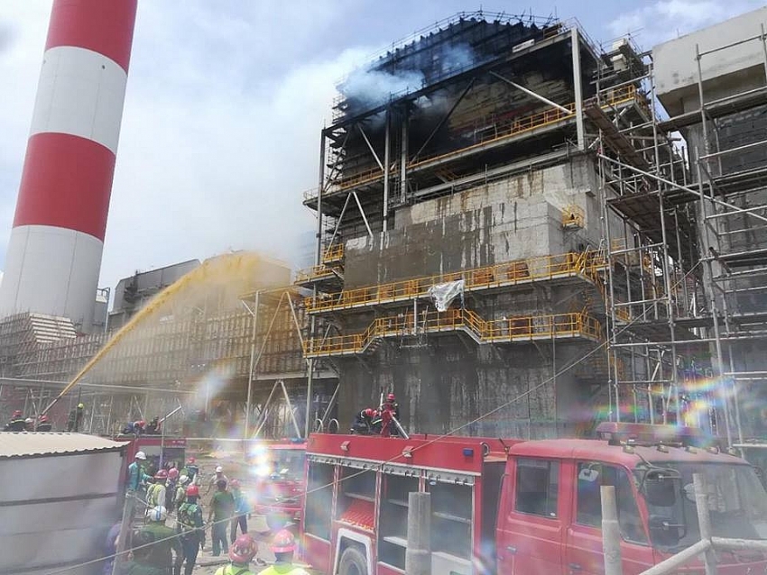 fire at duyen hai 3 thermal power extension project