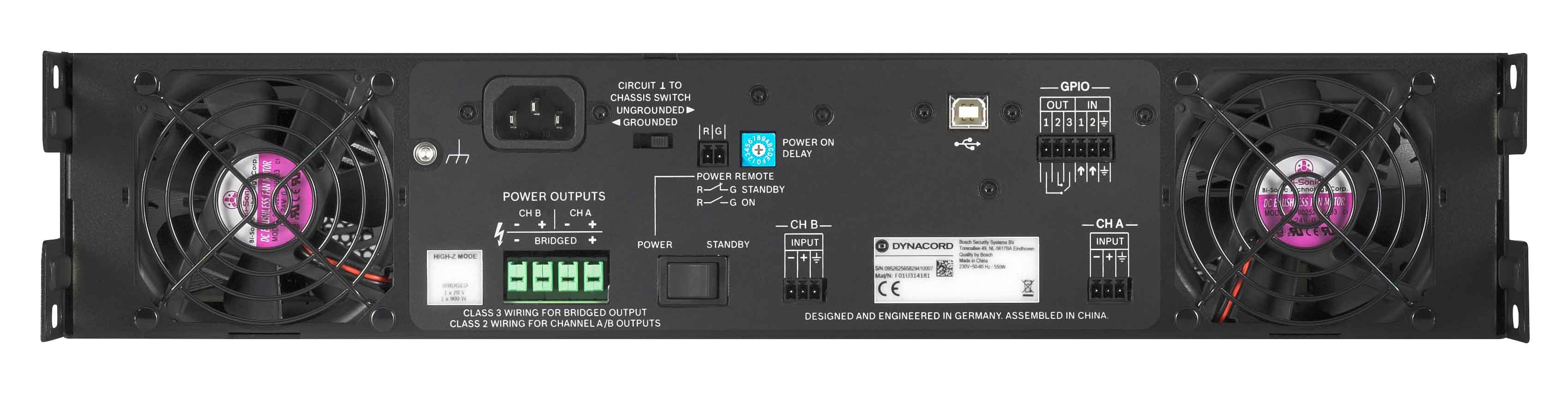 Dynacord launches new power amplifiers globally