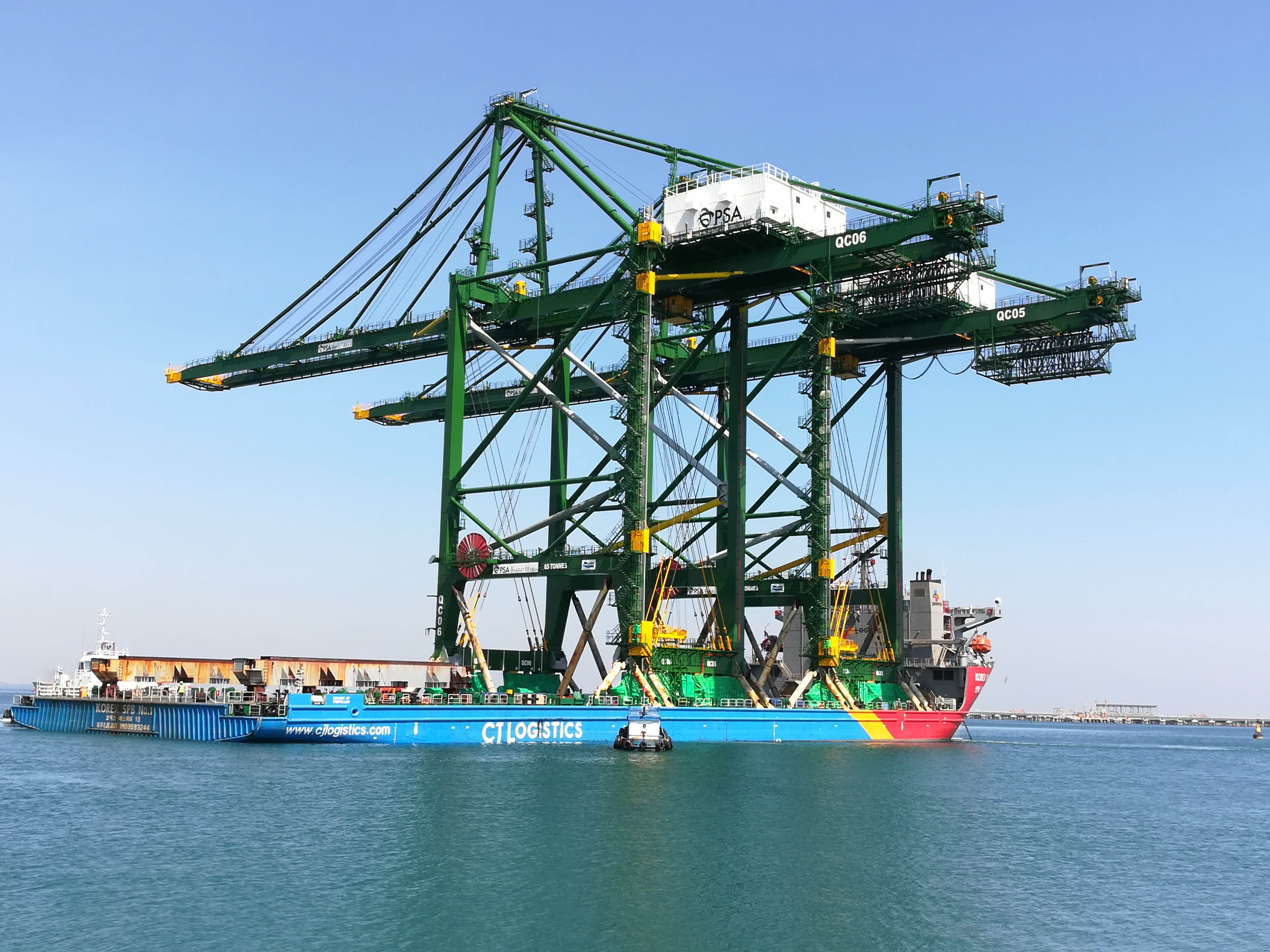 Doosan Vina ships three RMQC cargo container cranes to India