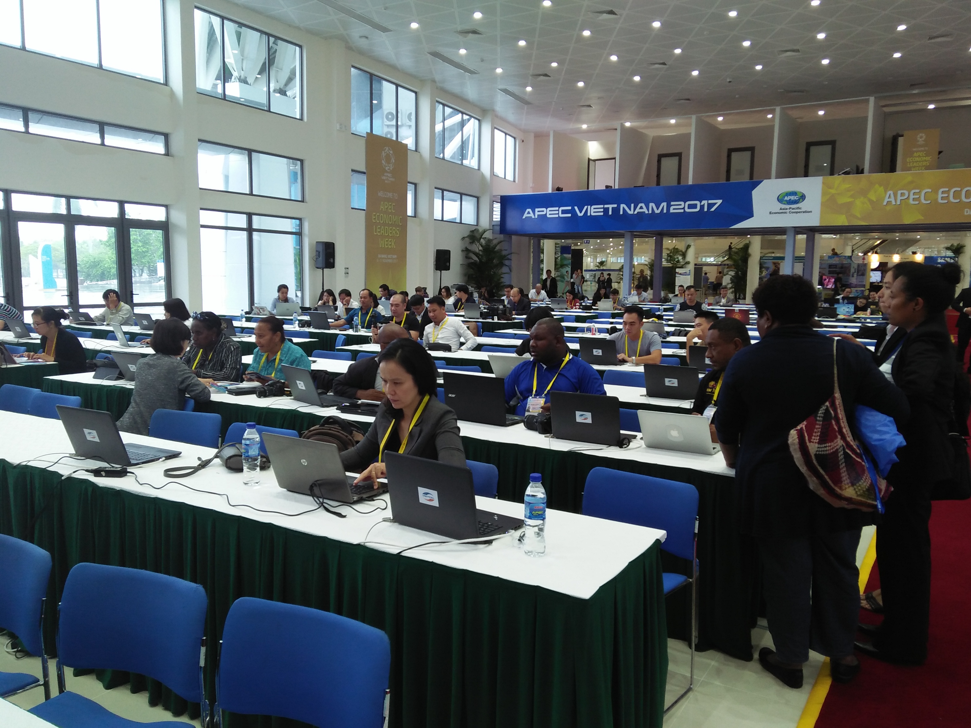 APEC media centre in full swing