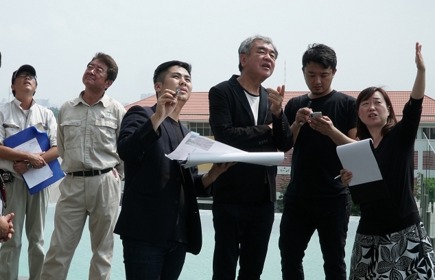 japanese architect kengo kuma visits waterina suites