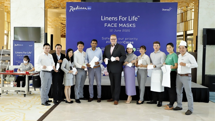radisson blu resort phu quoc donates face masks and soap to give hope to community