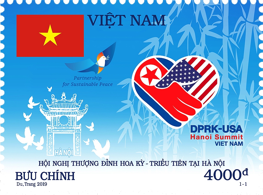 A special stamp set launched to welcome historic DPRK – US Hanoi Summit