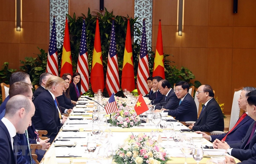 vietnams top leaders met with us president donald trump