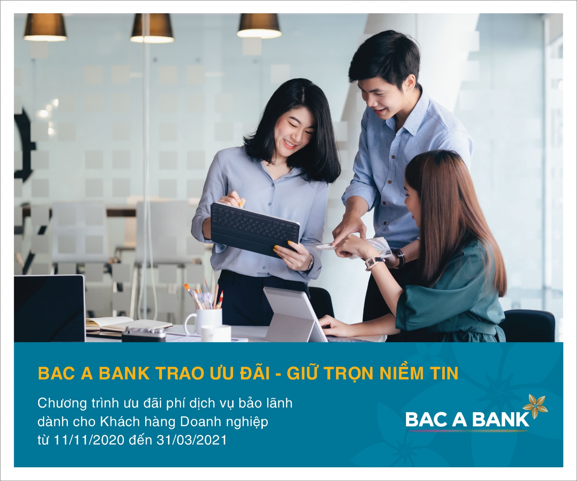 Guarantee incentives for corporate customers at BAC A BANK
