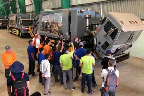 vws provides training to vietnamese drivers to operate new garage truck models