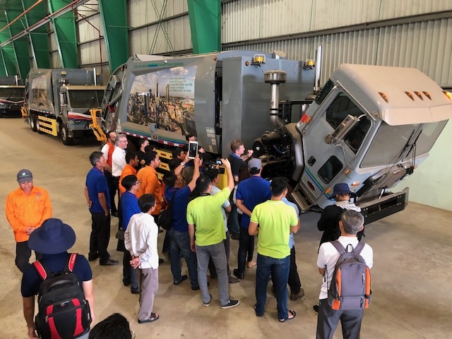 vws provides training to vietnamese drivers to operate new garage truck models