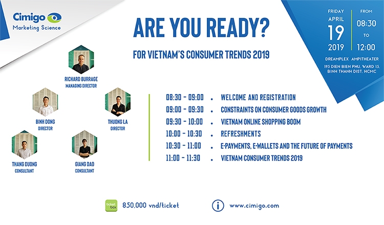 Vietnam Consumer Trends 2019 seminar on horizon