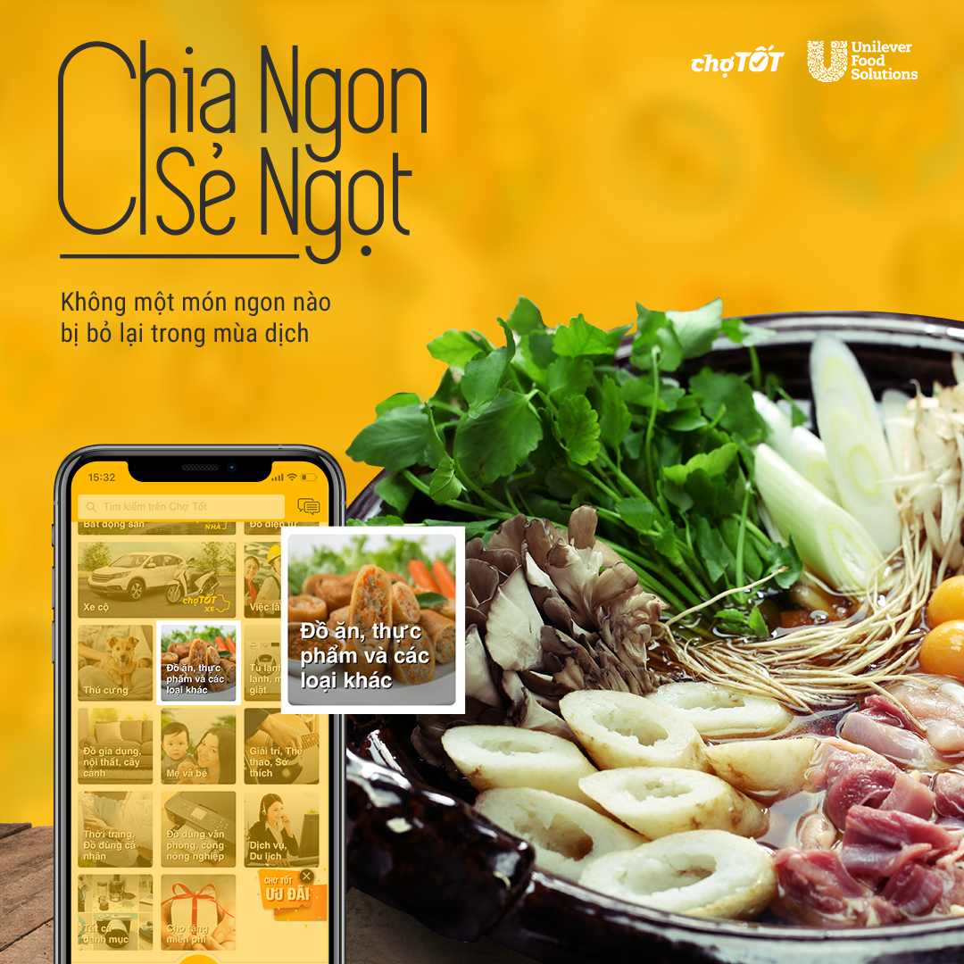Cho Tot teams up with Unilever Food Solutions to aid restaurants during Covid-19
