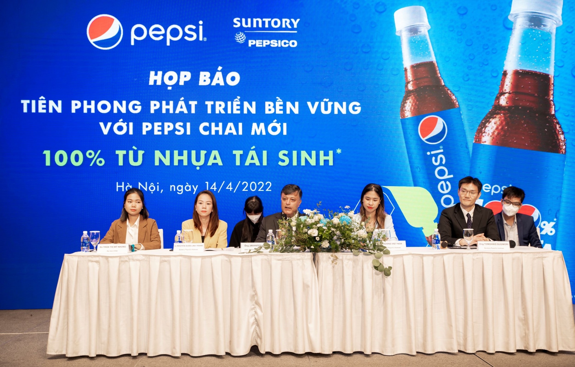 Suntory PepsiCo launched Pepsi product with packaging made from 100% recycled plastic in Vietnam market