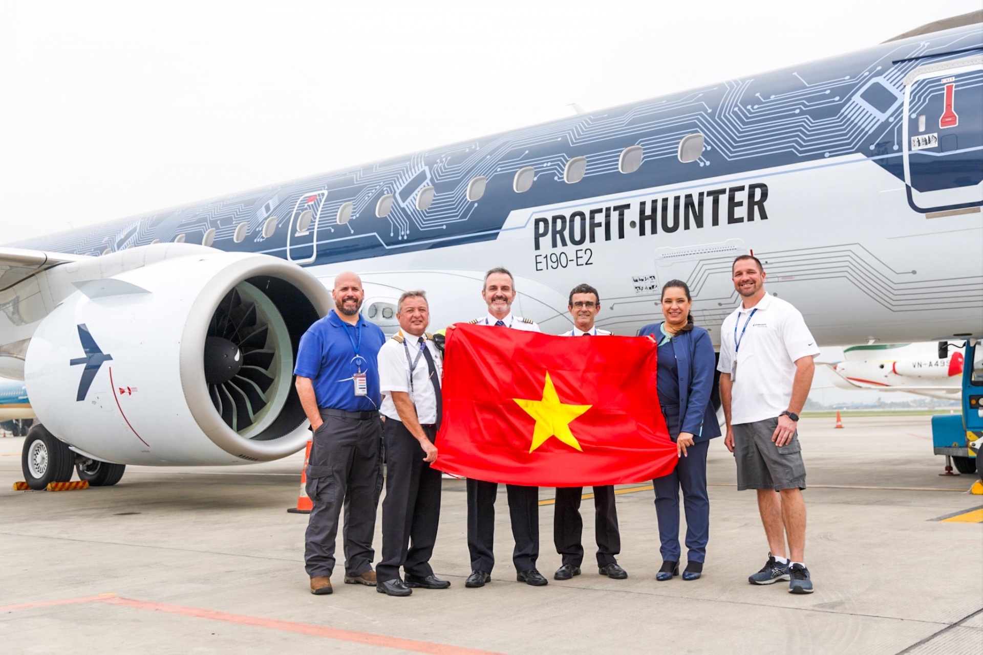 Embraer’s E190-E2 TechShark tours Vietnam's skies