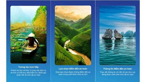an application to find safe travel destinations in vietnam