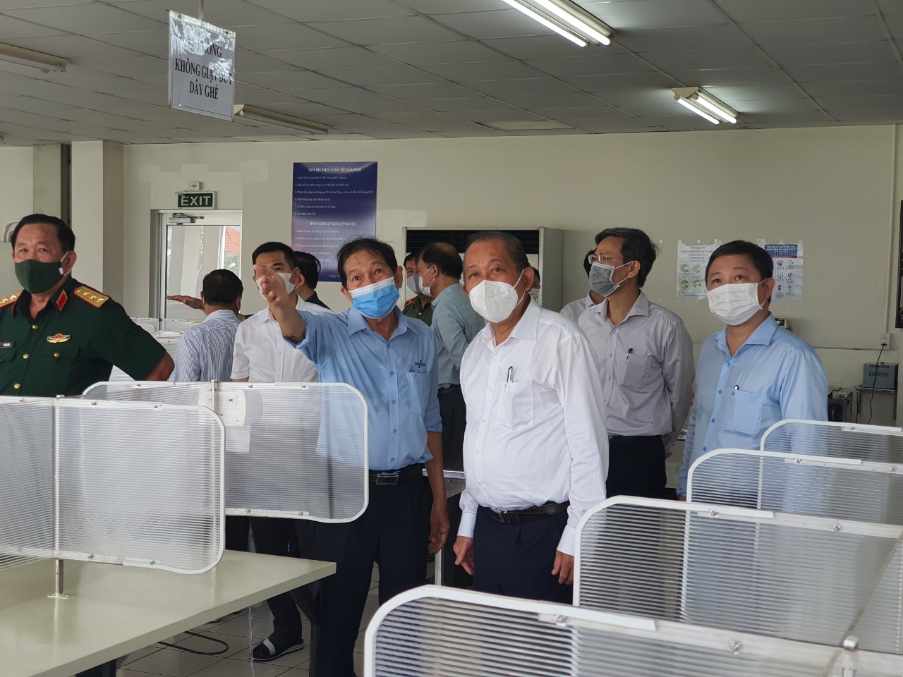 strictly prevent pandemic at tan thuan export processing zone