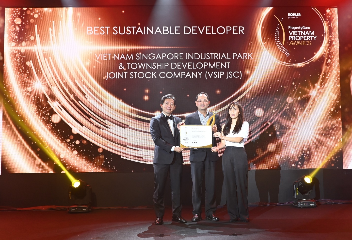 vsip jsc bags best sustainable developer title at vietnam property awards 2020