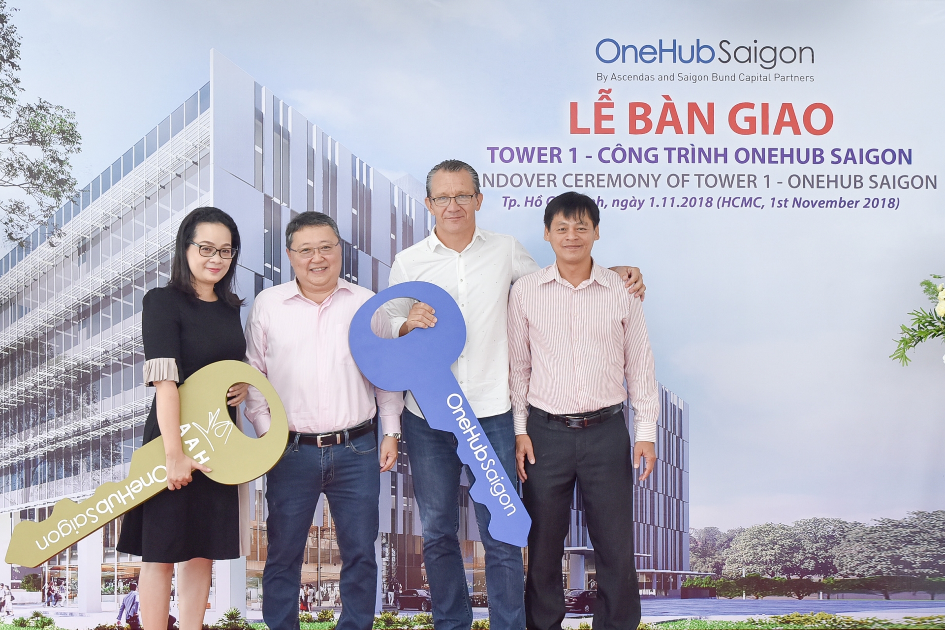 Office Tower 1 at OneHub Saigon handed over to first tenant