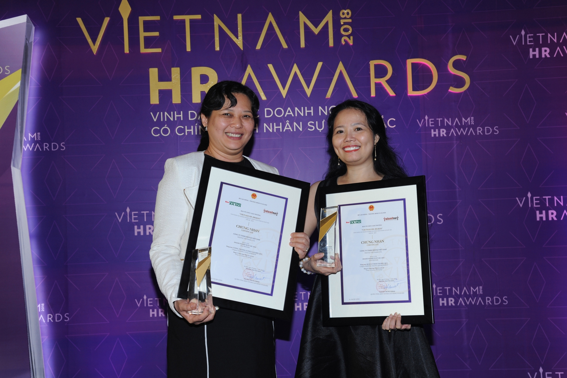 Nestlé Vietnam honoured at 2018 Vietnam HR Awards