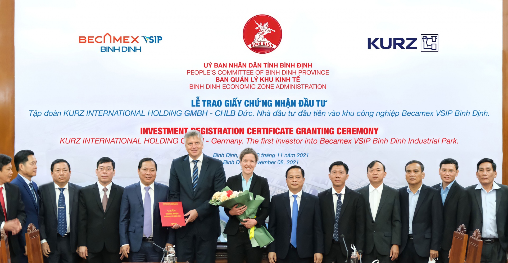 KURZ Group to develop a $40 million factory in Becamex VSIP Binh Dinh