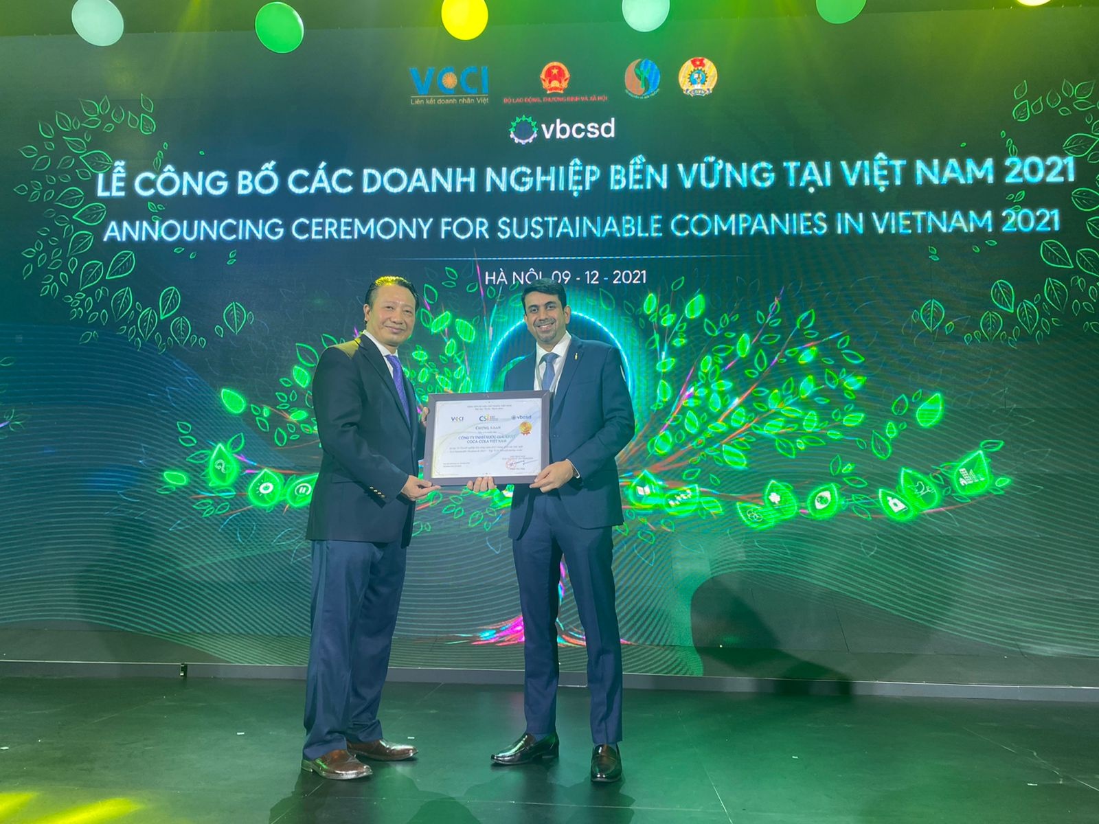 Coca-Cola honoured in top 3 most sustainable companies in Vietnam