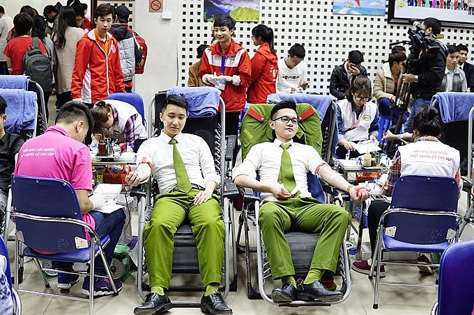 xuan hong blood donation festival takes place in hanoi