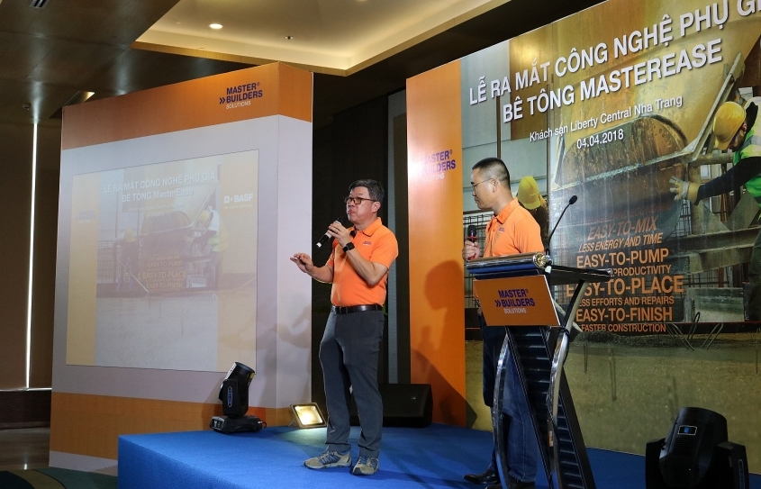 BASF introduces MasterEase admixture to help concrete work easier in Nha Trang